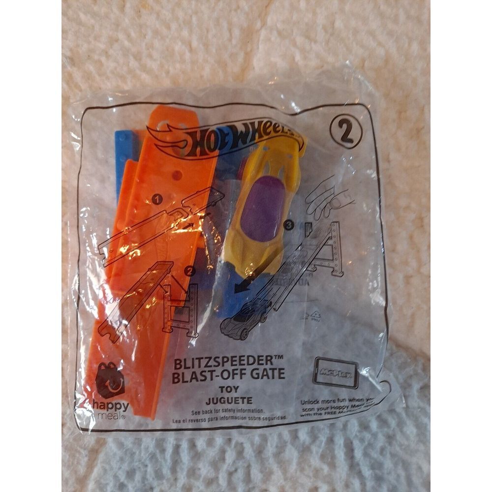 2019 Hot Wheels McDonald's Happy Meal #2 Blitzspeeer Blast Off Gate